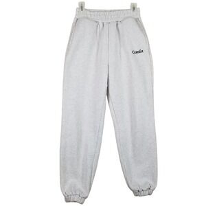 Comfrt Women Heather Grey Fleece Jogger Sweatpants Small Warm Comfort